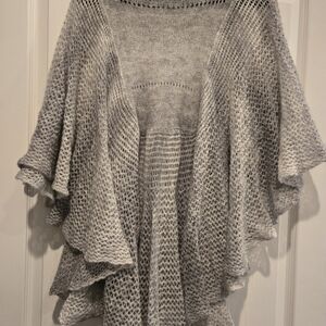 Free People Light Gray Women's Poncho